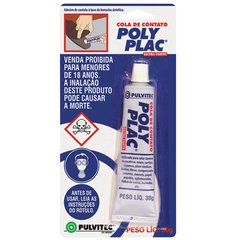 COLA CONTATO POLY PLAC 30GR PULVIT