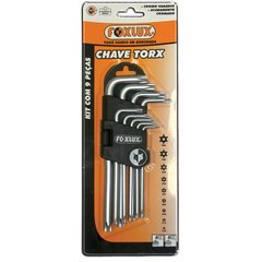 JOGO CHAVE TORX 09PC T10 A T50 FOXL