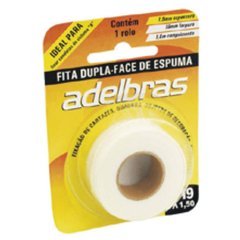 FITA DUPLA-FACE ADELBRAS ESPUMA 19X