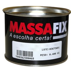 MASSA PLASTICA 400GR MASSAFIX CINZA