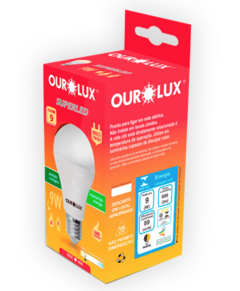 LAMP LED BULBO 09W 3000K BIV OUROLUX