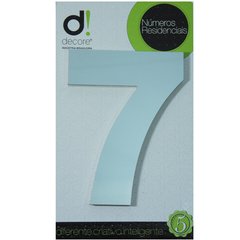 NUMERO ALUM ESPELHADO 15CM DECORE 7