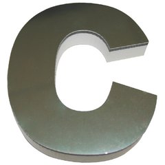 LETRA ALUM ESPELHADO 9,5CM DECORE C