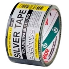 FITA SILVER TAPE ADELBRAS PRETA 48M