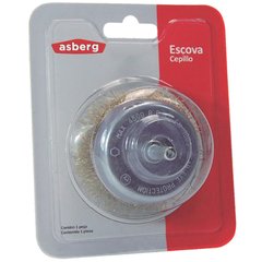 ESCOVA ACO ASBERG COPO C/HASTE 50MM