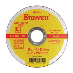 DISCO SPED/INOX STARRET 4.1/2X3/64X