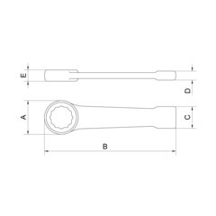 CHAVE ESTRELA DE BATER 36MM 44632/036  TRAMONTINA