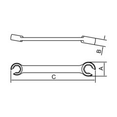 CHAVE POLIGONAL ABERTA 1/2 X 9/16 44636/105  TRAMONTINA