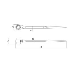 CHAVE CATRACA 32X36MM 44638/009  TRAMONTINA