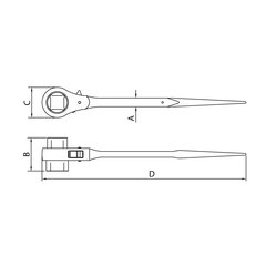 CHAVE CATRACA 24X27MM 44639/010  TRAMONTINA