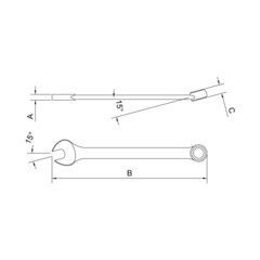 CHAVE COMBINADA 70MM 44650/170  TRAMONTINA