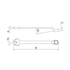 CHAVE COMBINADA 18MM 44660/118  TRAMONTINA