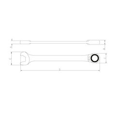 CH COMB. SUPER DRIVE 8MM C/CATRACA 44681/108  TRAMONTINA