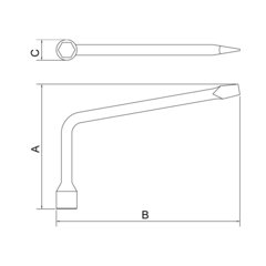 CHAVE DE RODA 19MM 44700/119  TRAMONTINA