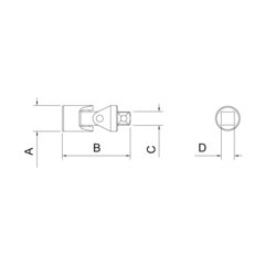 JUNTA UNIVERSAL 1/2 44838/101  TRAMONTINA