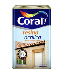 RESINA ACRILICA BASE SOLVENTE INCOLOR 18L CORAL