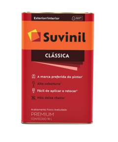 TINTA LATEX PREMIUM PVA FOSCO SUVINIL BRANCO NEVE 18L