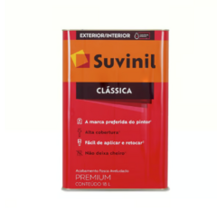 TINTA CLASSIC PVA BRANCO RAL7001 16L SUVINIL