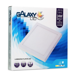 LUMINARIA LED PLAFON GALAXY EXTERNO QUADRADO 24W 6500K 30CM 2064S