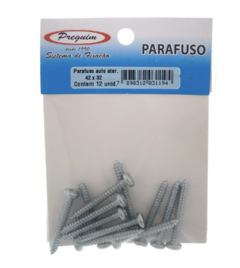 CARTELA PARAFUSO AUTO ATARRACHANTE PANELA PREGUIM 4,2 X 32MM C/12PCS