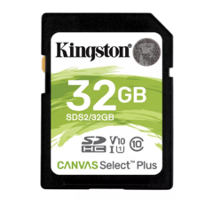 CARTAO MEMORIA 32GB MICRO SD CANVAS SELECT PLUS KINGSTON - comprar online