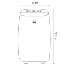 AR CONDICIONADO PORTATIL 11.000BTUs 220V QUENTE/FRIO RHEEM na internet