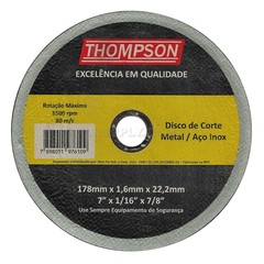 DISCO SPED/INOX THOMPSON 7X7/8X1,6
