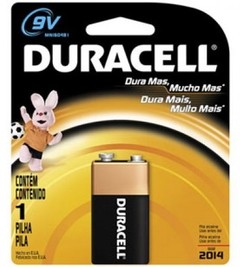 PILHA BATERIA ALCALINA DURACELL BATERIA 9V