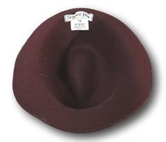 Chapéu fedora feminino vinho - comprar online