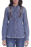 CAMISA FEMININA M/L CLÁSSICA WESTERN SKY REF.4055-0746-1