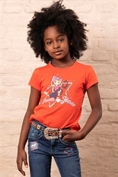 T-SHIRT GIRLS M/C COMFORT LARANJA REF.4671-0253-1