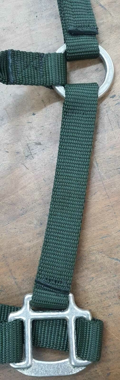 Cabresto de nylon especial com guia cor verde militar-cod:1272 - loja online
