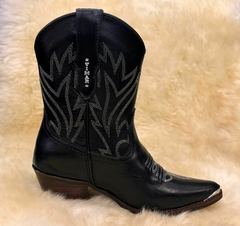 BOTA FEMININA PRETA -cod:16446 - Bovitik Farm & Ranch