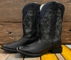 BOTA GOYAZES AVESTRUZ BARRIGA PRETO -cod:14284