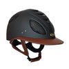 CAPACETE GPA FIRST LADY LEATHER 2X PRETO E CHOCOLATE