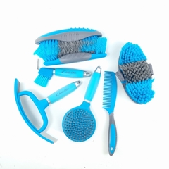 Kit de Higiene para Cavalos Partrade Cinza e Azul - Cod:22 - comprar online