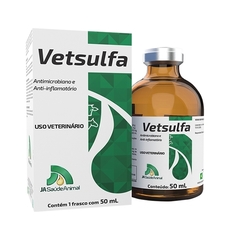 Vetsulfa (Sulfametoxazol associado à Anti-inflamatório).