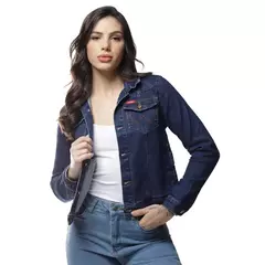 JAQUETA JEANS LYCRA FEMININA URBANO -cod:16440 - comprar online