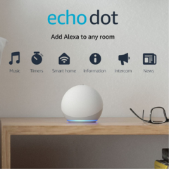Echo Dot (4ta Generación) | Parlante inteligente con Alexa | Blanco - comprar online