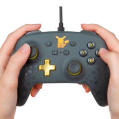 Control PowerA Enhanced Wired Pokemon Pikachu Grey - comprar online
