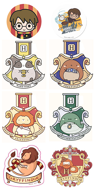 Stickers Harry Potter con animales para decorar 