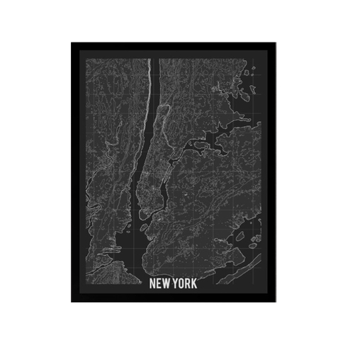 Cuadro "New York Mapa"