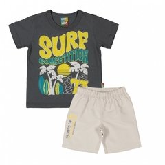 Conjunto Infantil Masculino Camiseta e Bermuda Bee Loop - Ref: 12663_8698