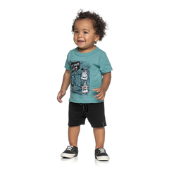 Conjunto Infantil Masculino Verão Camiseta e Bermuda Elian - Ref: 201066_5646