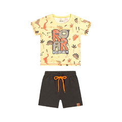 Conjunto Infantil Masculino Camiseta e Bermuda Elian - Ref: 201134_3142