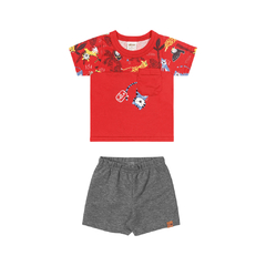 Conjunto Infantil Menino Camiseta e Bermuda Elian - Ref: 201153_4871 - comprar online