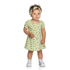 Vestido Infantil com Faixa Estampado Elian - Ref: 211402_5659