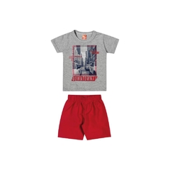Conjunto Infantil Masculino Camiseta e Bermuda Tactel Elian - Ref.: 221018_8021 - comprar online