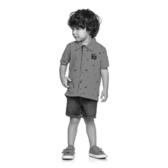 Camisa Infantil Masculina Amarela Elian - Ref: 221260_3361 na internet