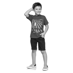 Camiseta Infantil Masculina Cinza Elian - Ref: 241015_8021 - comprar online